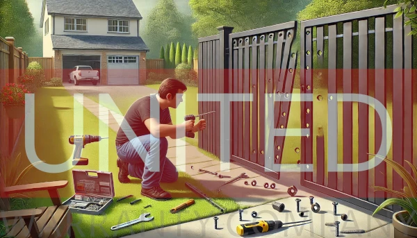 Here’s an illustration for the Good Intentions, Big Mistakes story, showcasing a family member unintentionally causing damage to a black aluminum fence while trying to fix it. Let me know if further refinements are needed!